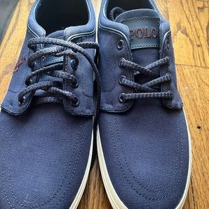 Polo Ralph Lauren Faxon Blue Canvas shoes size 11.5D